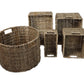 HSM Collection-Mandenset S/5-ø47x30-Natur-Bananenblatt
