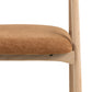 HSM Collection-Esszimmerstuhl Ella Mit Arm S/2-56x54x76-Terrakotta/Weiß Pigmentiert-Stoff/Eiche