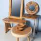 HSM Kollektion - Runder Spiegel - 40X40X4 - Natur - Teak