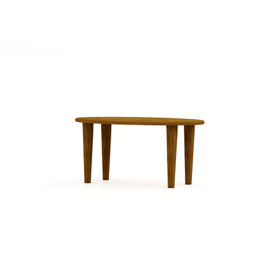 HSM Collection - Ovaler Beistelltisch Tide - 90x50x43 - Braun - Mango
