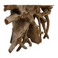 HSM Collection-Wandtafel Teakwurzel Two Tone-120x45x80-Natur-Teak
