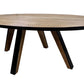 HSM Collection - Ovaler Esstisch Milano - 180x100x76 - Natur/Schwarz - Akazie/Metall