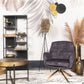 HSM Kollektion-Wanddekoration -61x47x2-Schwarz/Gold-Metall