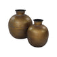 HSM Collection-Vase Padua Small -ø30x35-Gold-Metall