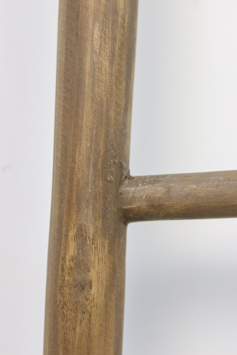 HSM Kollektion - Dekorative Leiter Pank - 50x6x150 - Braun - Teak