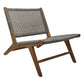 HSM Collection-Garten-Loungesessel Rio-66x80x65-Natur/Grau-Teak/Bananenblatt