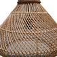 HSM Kollektion-Hängelampe-43x43x46-Natur-Rattan/Teak