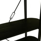 HSM Collection-Wandregal mit 4 Regalen-130x39x140-Schwarz-Mango/Metall