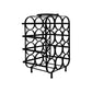 HSM Collection-Stand Weinregal 12 Flaschen-35x25x50-Schwarz-Metall