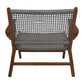 HSM Collection-Gartensessel Rio Mit Armlehne-80x80x67-Natur/Grau-Teak/Bananenblatt