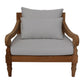 HSM Collection-Garten-Loungesessel Bahama-90x95x90-Natur/Weiß-Teak/Stoff