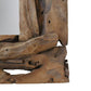 HSM Kollektion-Rechteckiger Spiegel Root-140x6x80-Natur-Teak