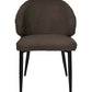 HSM Collection-Esszimmerstuhl Yuna S/2-60x54x82.5-Espresso/Schwarz-Stoff/Metall