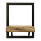 HSM Collection-Wandregal Levels Live Edge -25x22x32-Natur/Schwarz-Akazie/Metall