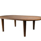 HSM Kollektion - Ovaler Couchtisch Tide-130x70x39-Braun-Mango