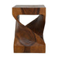 HSM Collection - Quadratischer Beistelltisch - 30x30x42 - Braun - Munggur