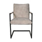 HSM Collection-Esszimmerstuhl Boston S/2-56x68x89-Natur/Schwarz-Stoff/Metall