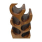 HSM Collection-Stand Weinregal Vins 6 Flaschen-27x18x50-Braun-Munggur