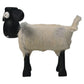 HSM Collection-Schaap Shawn Klein-32x14x32-Weiß/Schwarz-Ziegenleder/Teak