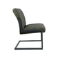 HSM Collection-Esszimmerstuhl Texas S/2-55x50x85-Grün/Grau-Leder/Metall