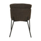 HSM Collection-Esszimmerstuhl Luca S/2-57x60x81-Braun/Schwarz-Stoff/Metall