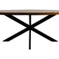 HSM Collection - Ovaler Esstisch Melbourne - 240x110x76 - Natur/Schwarz - Mango/Metall