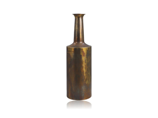 HSM Collection-Vase Bergamo Small -ø17x55-Gold-Metall