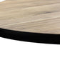 HSM Collection - Ovaler Esstisch Milano - 180x100x76 - Natur/Schwarz - Akazie/Metall