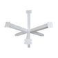 HSM Collection-Tischgestell Spider Oakland-100x80x72-Weiß-Metall
