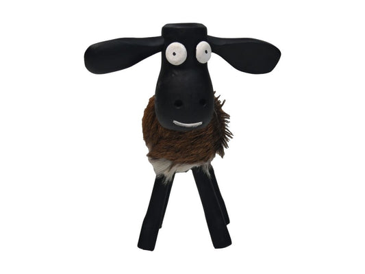 HSM Collection-Schaap Shawn Klein-32x14x32-Sortiert/Schwarz-Ziegenleder/Teak