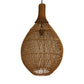 HSM Kollektion-Hängelampe-34x34x58-Natur-Rattan/Teak