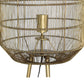 HSM Collection-Vloerlampe Driepoot Marbella-40x158-Gold-Metall