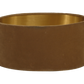 HSM Collection-Wandleuchte mit ovalem Schirm-38x19x90-Braun/Beige-Teak/Stoff