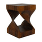 HSM Collection - Quadratischer Beistelltisch - 30x30x42 - Braun - Munggur