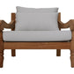 HSM Collection-Garten-Loungesessel Bahama-90x95x90-Natur/Weiß-Teak/Stoff