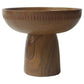 HSM Collection-Fruitschale auf Fuß Sand-Ø25x21-Braun-Teak
