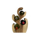 HSM Collection-Ständer Weinregal Vins 4 Flaschen-26x16x40-Natur-Munggur