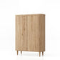 HSM Collection-Wandkast Dune 2 Tür-120x50x160-Natur-Eiche