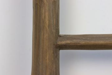 HSM Kollektion - Dekorative Leiter Pank - 50x6x150 - Braun - Teak