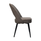 HSM Kollektion - Esszimmerstuhl Jenna - Set von 2 - 62x54x87 - braun/schwarz - Baumwolle