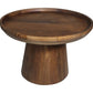 HSM Kollektion - Runder Beistelltisch Drum-60x60x40-Braun-Mango
