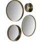 HSM Kollektion - Runder Spiegel - 30x3x30 - Gold - Metall