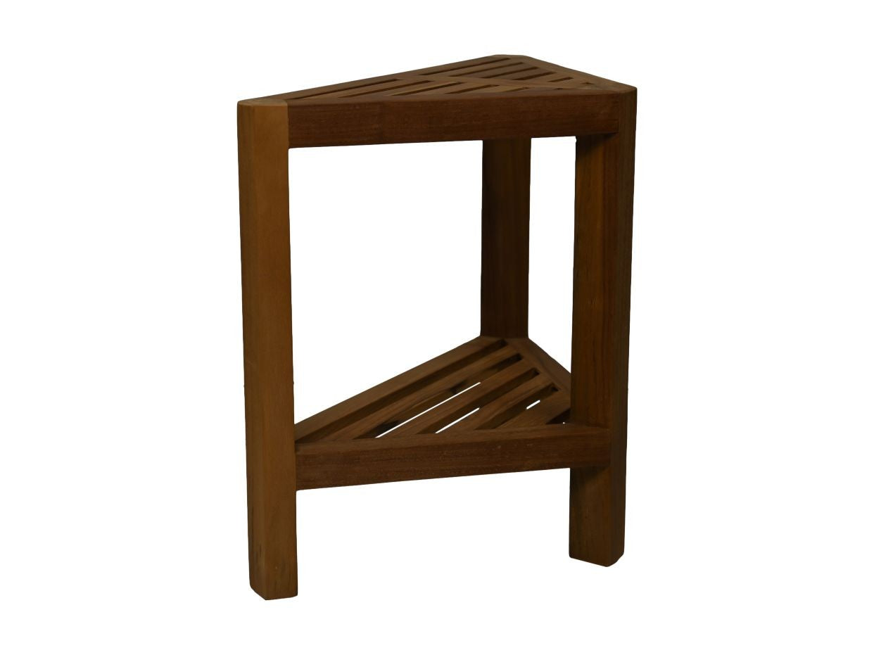 HSM Collection-Driehoekige Gartenbeistelltisch-46x30x46.5-Natur-Teak