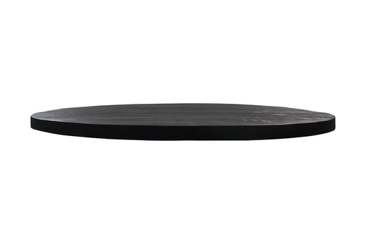 HSM Collection - Ovaler Couchtischplatte - 120x80x4,5 - Schwarz - Mango