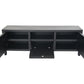 HSM Collection-TV-Schrank 3-türig-160x42x55-Schwarz-Teakfurnier