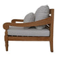 HSM Collection-Garten-Loungesessel Bahama-90x95x90-Natur/Weiß-Teak/Stoff