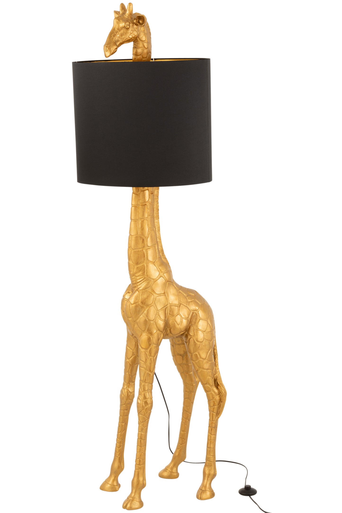 LAMPE GIRAFFE POLY GOLD