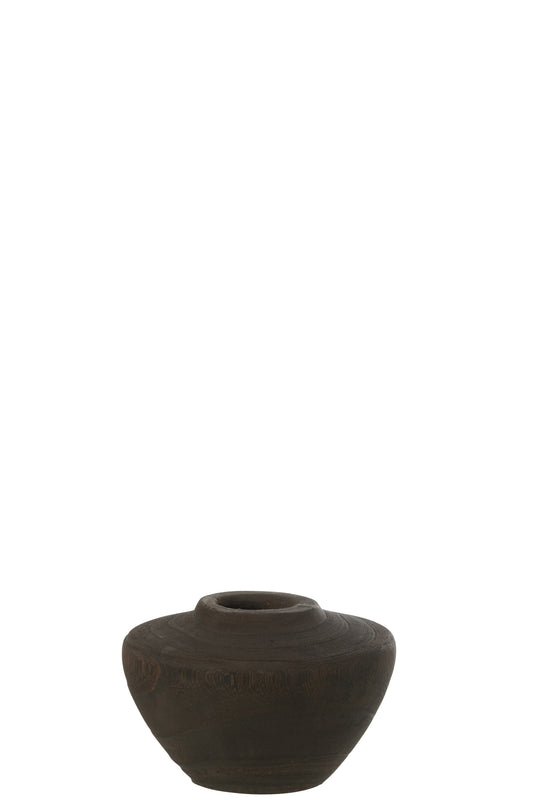 VASE HOLZ SCHWARTZ SMALL