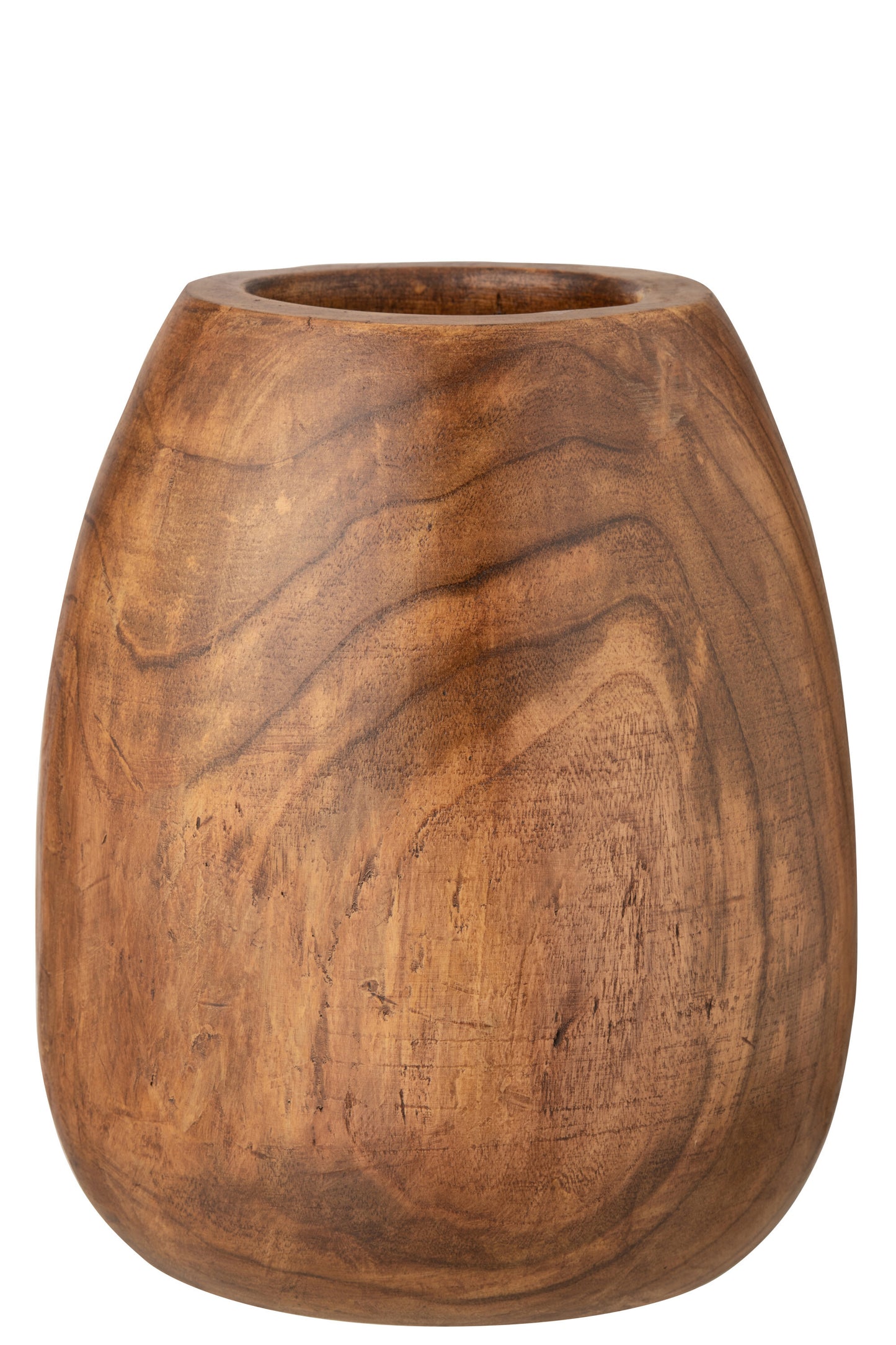 ÜBERTOPF / HOLZVASE PAULOWNIA BRAUN LARGE
