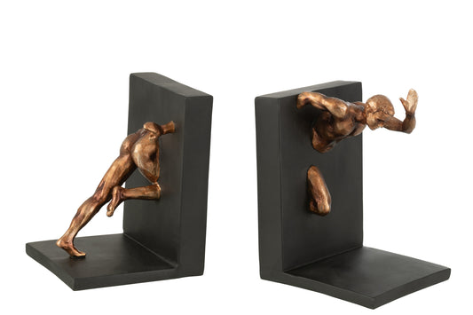S/2 BUCHSTÜTZE ATHLET POLY BRONZE